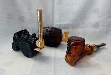 Lotto vintage bottigliette vuote mignon AVON figurale after shave pipa