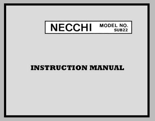 Necchi sub22 sub 22 - necchi, /