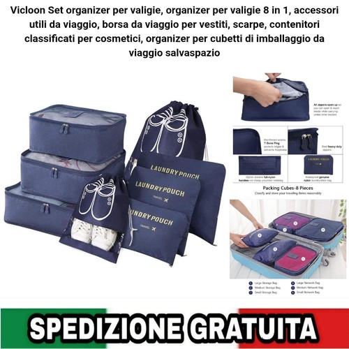 Set organizer valigie pezzi - organizer,