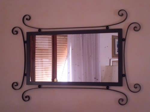 Cornice specchio ferro battuto - specchio,
