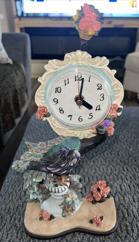 Orologio pavone decorativo - orologio,