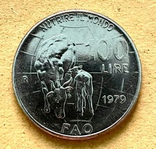 100 Lire  FAO 1979  Commemorativa In Ottimo Stato - monete italiane in lire
