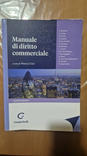 Manuale diritto commerciale - diritto,