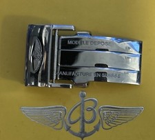 Autentica chiusura fibbia deployante Breitling 20 mm in acciaio inox
