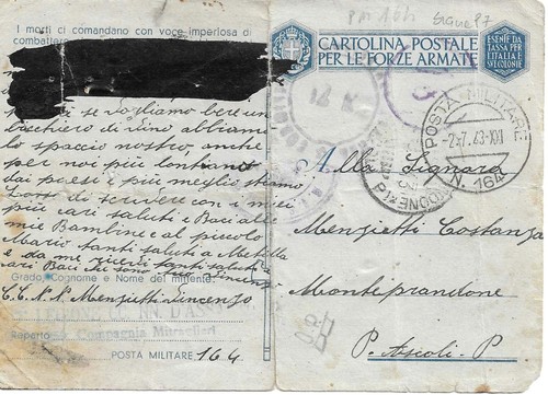 Posta militare 164 - militare, n°164