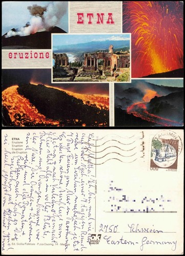 Cartolina catania etna - cartolina,
