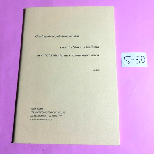 Catalogo pubblicazioni ist - catalogo,