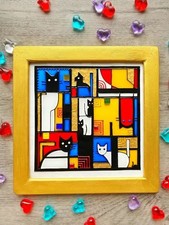 Quadro Vetro Colorato Stile