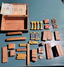 Costruzioni Mattoncini Architettonici In Legno Anni 30