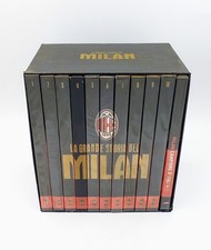 Box cofanetto 11 DVD "La grande storia del Milan"  Seminuovo  + badge AC Milan