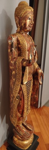 Statua etnica legno - statua, legno, 