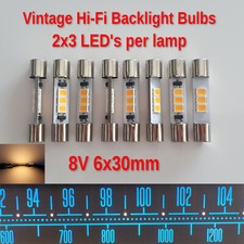 8x Lampada LED Vintage Hi-Fi