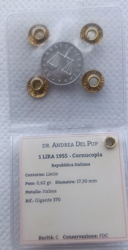 Lira 1955 fdc cornocupia - lira,