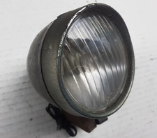 Fanale anteriore bici epoca, marcato MONDIAL, con interruttore, diametro mm 76