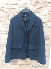giacca uomo autunnale blu combipel taglia 54 usato ma in buono stato