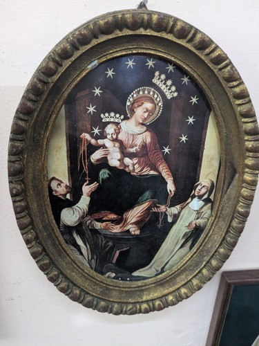 Quadro antico olio - olio, su
