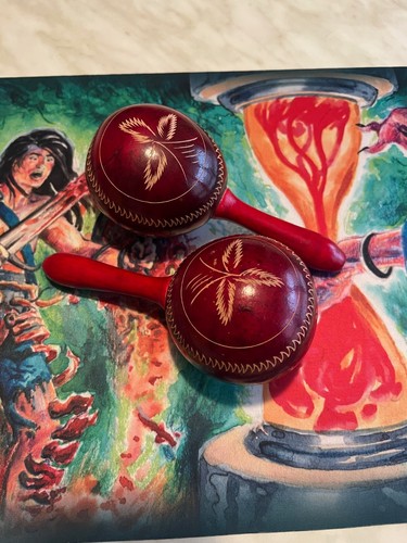 Maracas dipinte colorate - maracas,