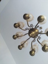 LAMPADARIO IN OTTONE VINTAGE