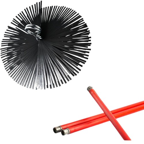 Spazzacamino kit aste scovolo - spazzacamino,