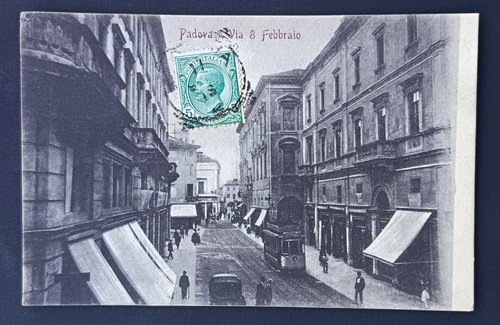 Cartolina padova via - cartolina,