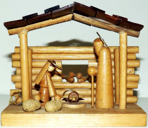 Presepe legno - presepe, in