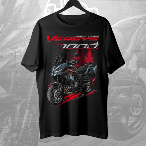 Shirt moto kawasaki versys - t-shirt,
