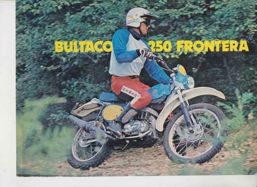 Pubblicita test moto bultaco - test,