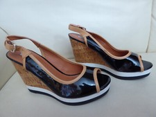 sandali décolleté in vera