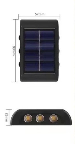 Lampada parete solare led - da, 3