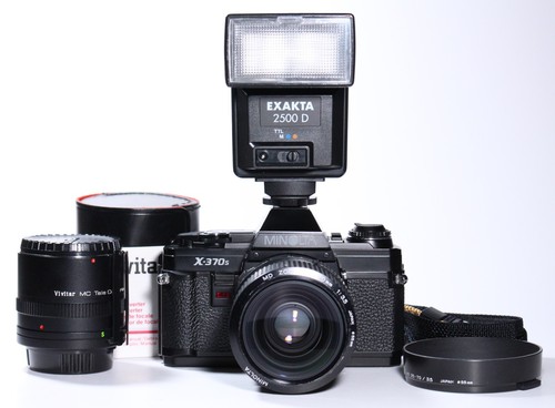 Minolta 370s con zoom md - x-370s,