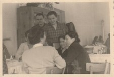 B1 - Foto Photo Fotografia Anni 50 - Animata Ristorante Pranzo Cena