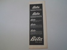 advertising Pubblicità 1952 TONICO BETA MARTINAZZI