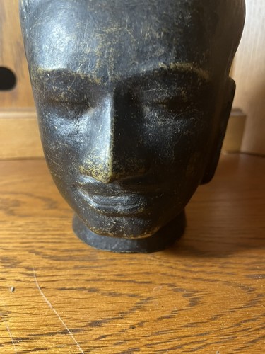 Rara testa buddha bronzo - di,