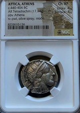 Attica Atene Gufo Tetradracma