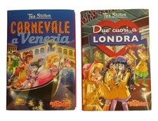 DUE LIBRI BAMBINI TEA STILTON CARNEVALE A VENEZIA DUE CUORI A LONDRA TEA SISTERS