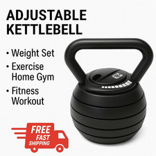 Set pesi kettlebell regolabili 9 kg 18 kg palestra casa allenamento fitness esercizio