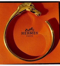 HERMÈS GALOP Bracciale Donna Placcato Oro NUOVO Originale100%