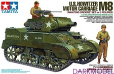 Tamiya 35312 1/35 kit modellino militare seconda guerra mondiale USA Howitzer carrozza motore M8 Scott