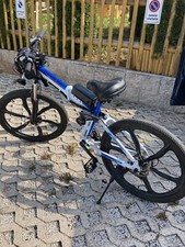 e-bike mtb bicicletta elettrica bi ammortizzata pieghevole 
