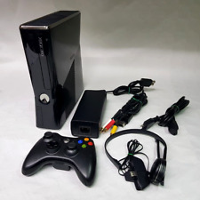CONSOLE MICROSOFT XBOX 360 SLIM 250GB +Alimentatore/Pad/Composito Cavo Av/CUFFIA