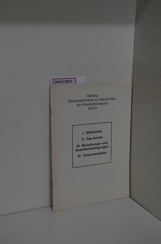 Stiftung studienbibliothek zur - stiftung,