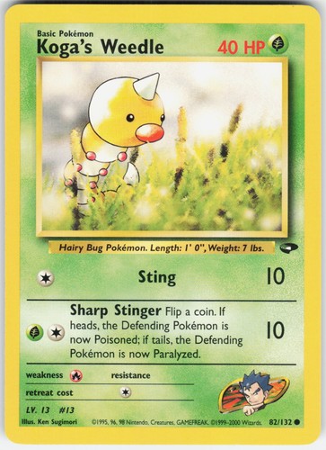 Pokemon koga weedle - koga's,