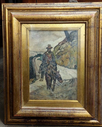 Antico dipinto olio su - dipinto,
