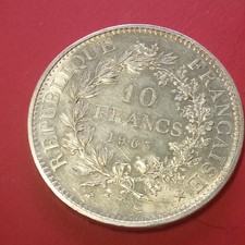 Francia Moneta 10 Franchi 1965