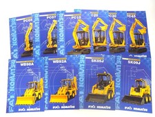 10x depliant Fai Komatsu miniescavatore escavatore caricatore compatto 1996