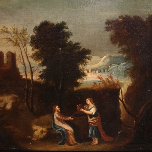 Antico dipinto spagnolo quadro