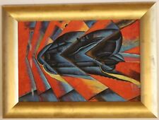Dipinto in stile futurista copia "Dinamismo di un automobile" di Luigi Russolo