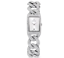 Swarovski 5547617 Orologio Cocktail Pavé Bracciale Metallo Argentato Acciaio