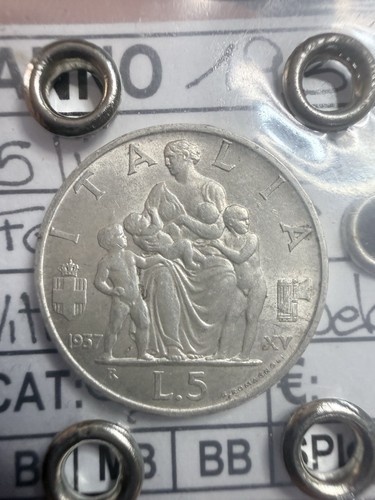 Lire 1937 rara altissima - lire,