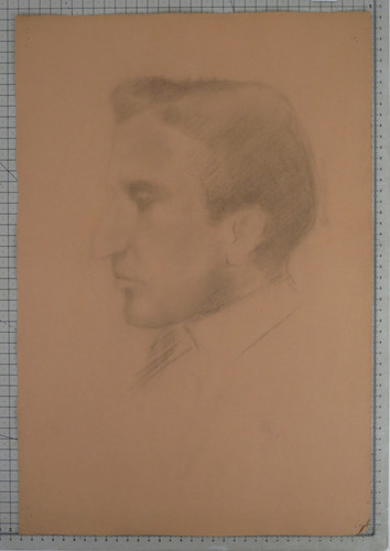 Antico disegno ritratto - antico,
